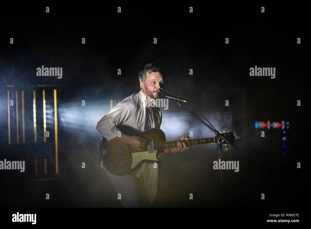 Mailand Italien vom 3. März 2019 Der höchste Mann auf der Erde leben am Teatro Dal Verme © Roberto Finizio / alamy Stockfoto