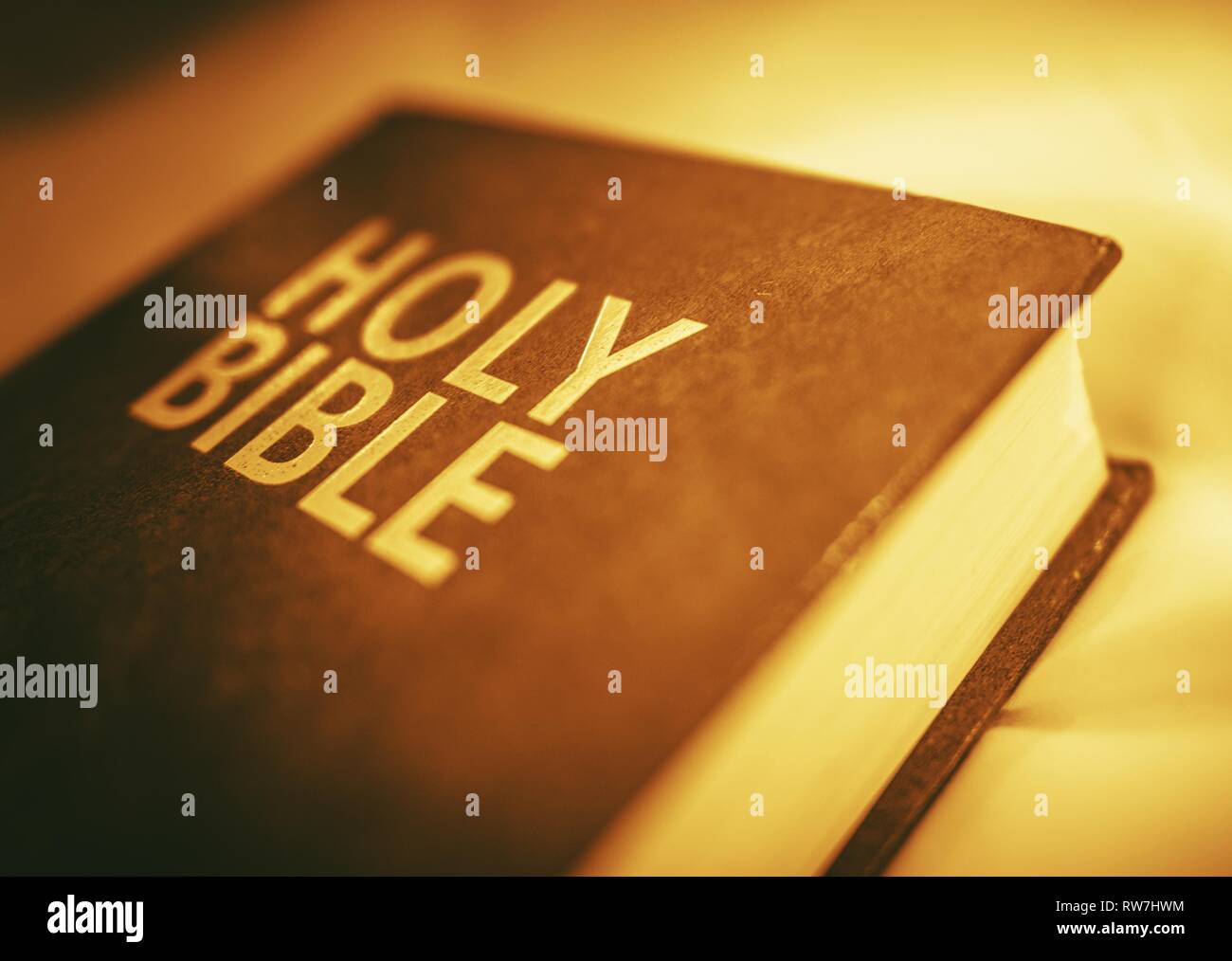 Das Lesen der Bibel Konzept Foto. Buchen Sie Nahaufnahme. Stockfoto