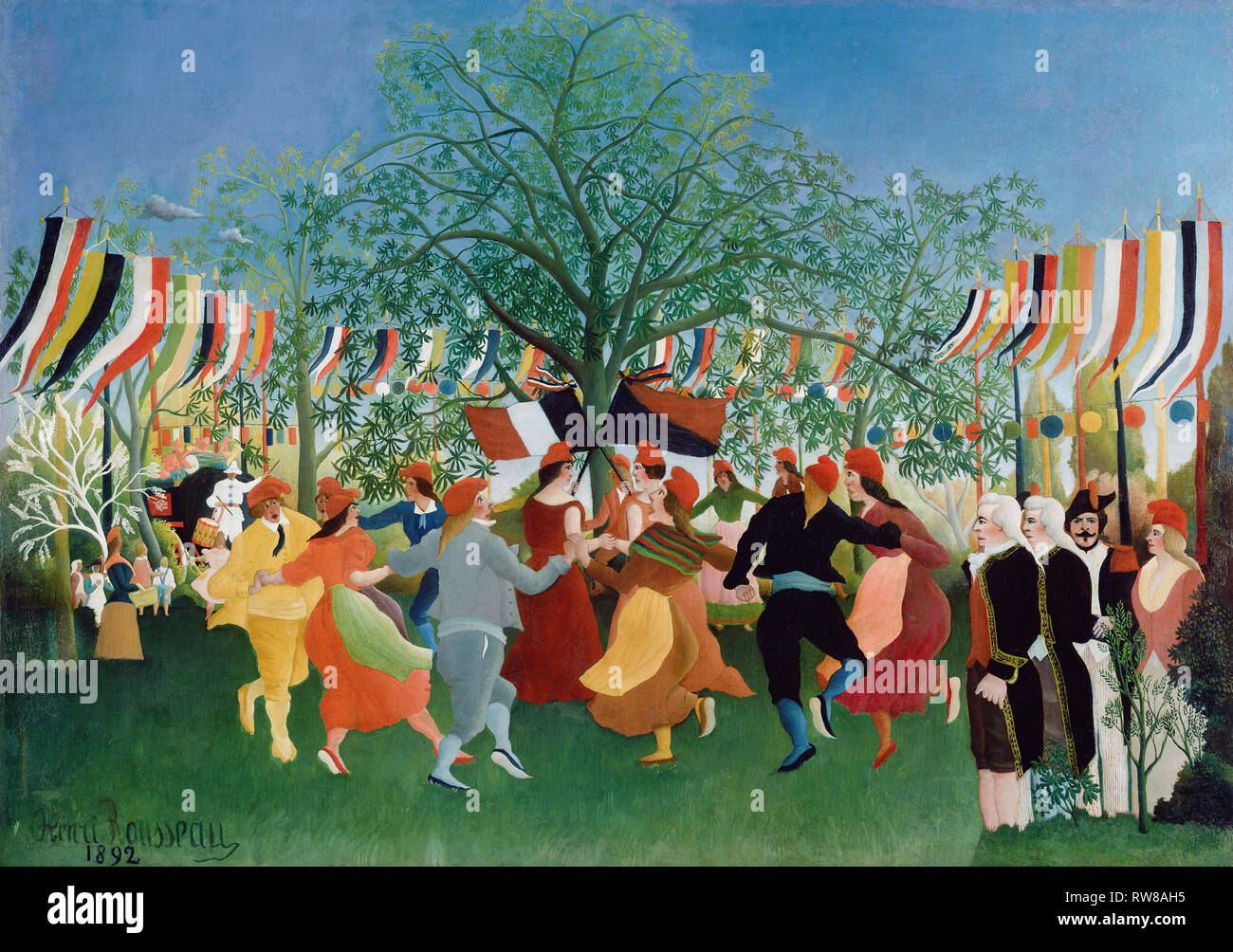Eine hundertjährige Unabhängigkeit; Henri Rousseau (Frankreich, 1844 - 1910); Frankreich; 1892; Öl auf Leinwand, 111,8 × 158,1 cm (44 x 62 1/4 in.); 88. PA.58 Digitale i Stockfoto