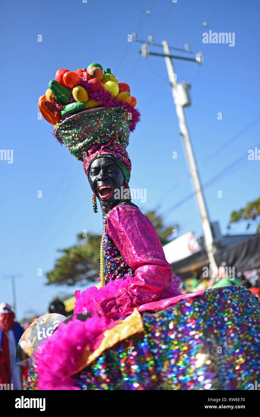 Der Karneval von Barranquilla (Spanisch: Carnaval de Barranquilla) ist einer der wichtigsten Kolumbien folkloristischen Feiern, und einer der größten carniva Stockfoto