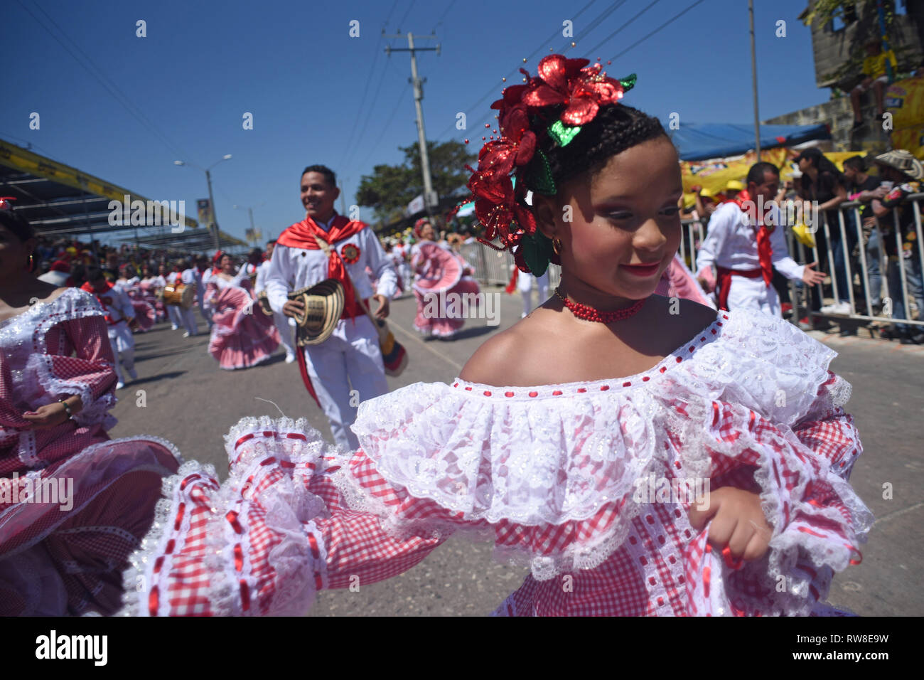 Der Karneval von Barranquilla (Spanisch: Carnaval de Barranquilla) ist einer der wichtigsten Kolumbien folkloristischen Feiern, und einer der größten carniva Stockfoto