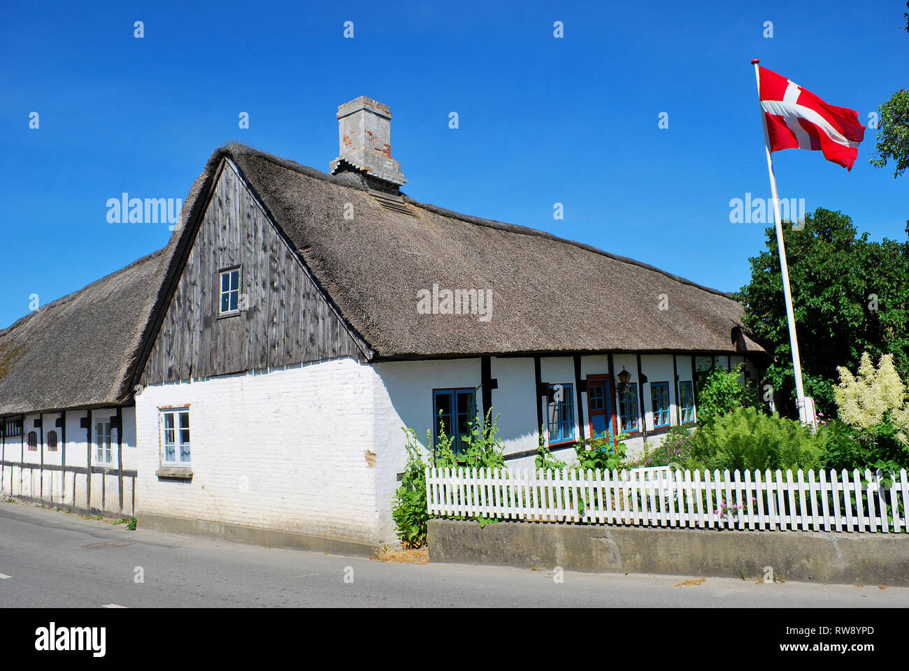 Frame House, Insel Samsö, Jütland, Dänemark, Skandinavien, Europa Stockfoto