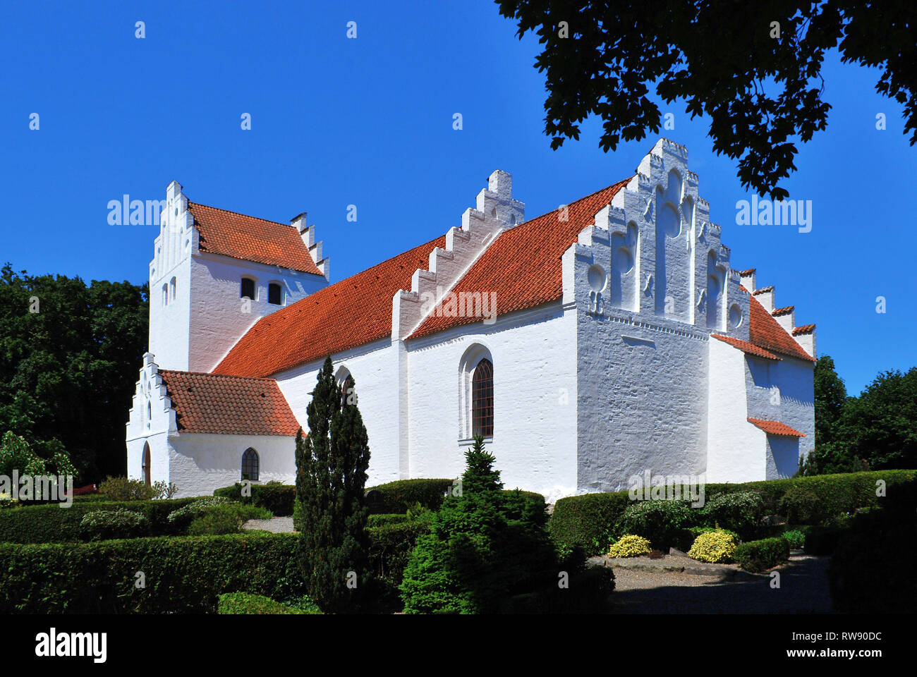 Kolby Kirche, Insel Samsö, Jütland, Dänemark, Skandinavien, Europa Stockfoto
