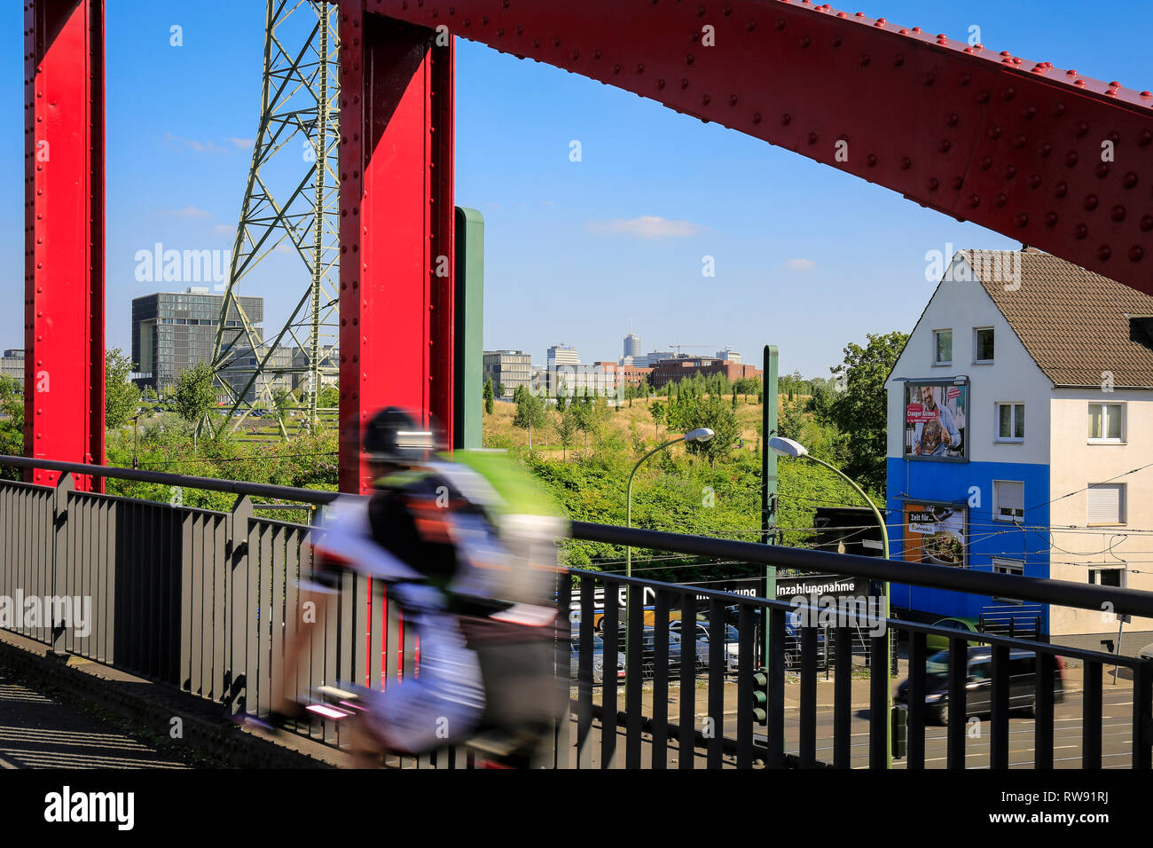 Essen, Nordrhein-Westfalen, Ruhrgebiet, Deutschland, an der Krupp-Park, Stadtentwicklung Projekt Krupp-Guertel in der westlichen Viertel der Stadt von Es Stockfoto