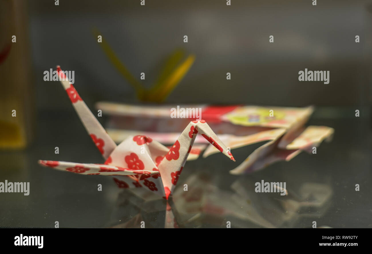 Origami Vögel Für Dekorationen Im Haus Origami Ist Die