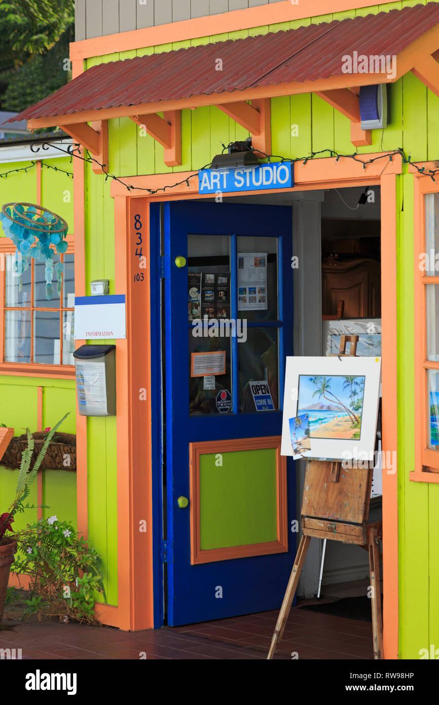 Art Gallery, Lahaina, Maui, Hawaii, USA Stockfoto