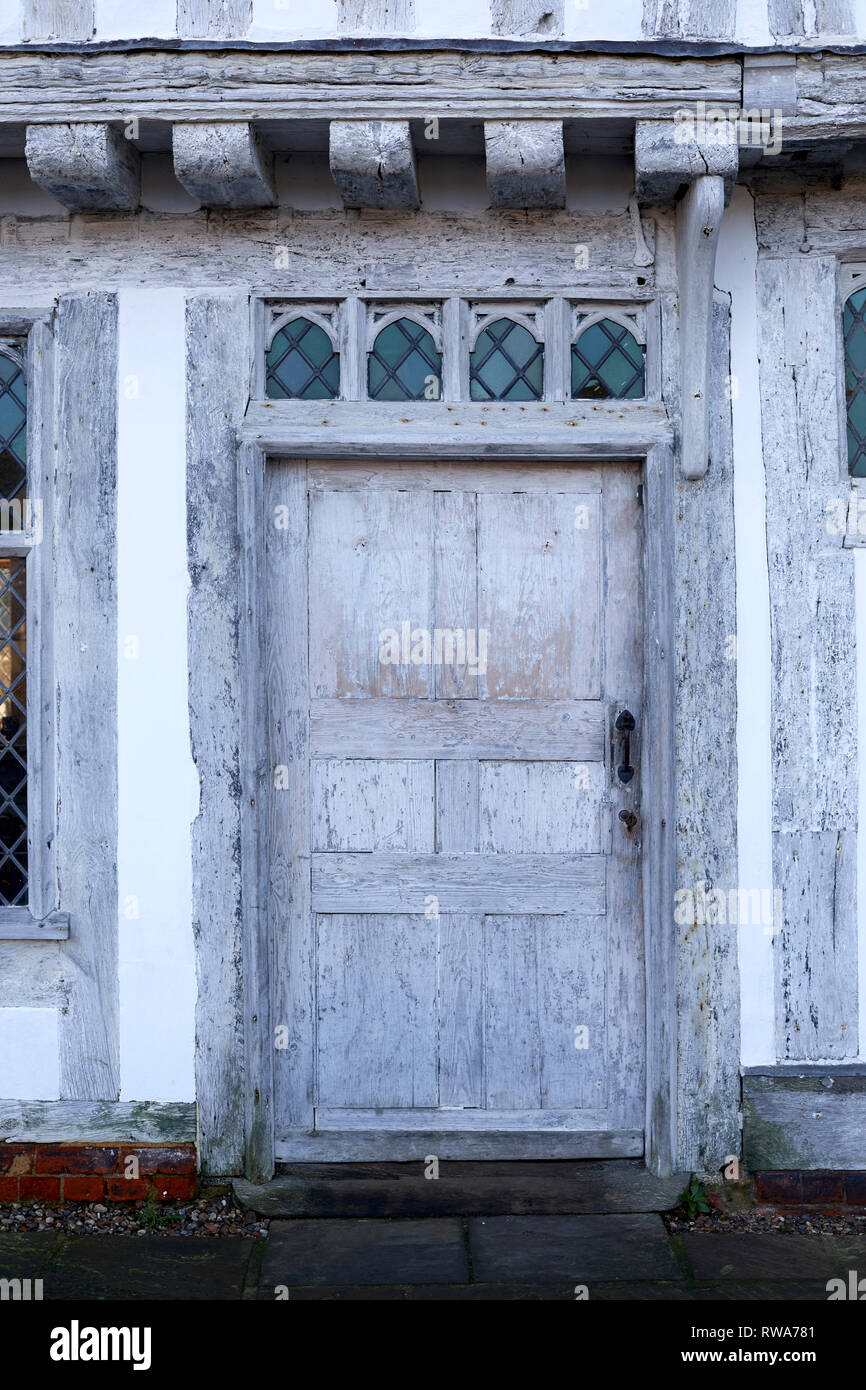 Alte Holzhaus Tür Stockfoto