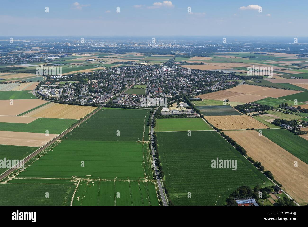 Luftaufnahme, Kaarst-Büttgen, Nordrhein-Westfalen, Deutschland Stockfoto