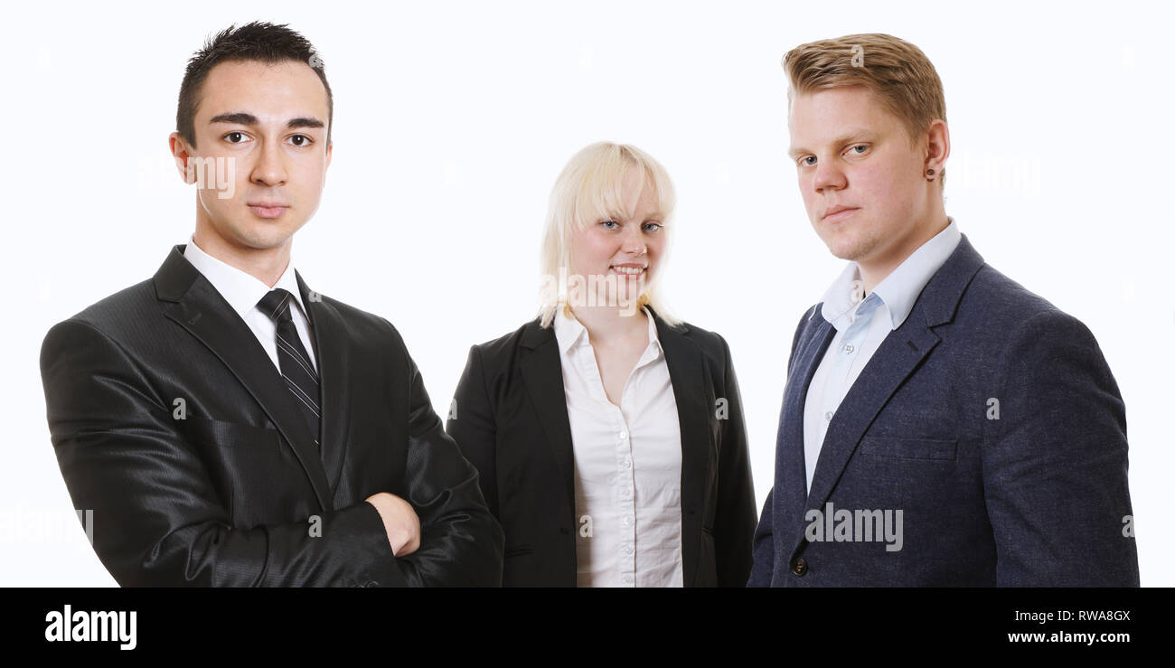 Selbstbewussten jungen Business Team zusammen Stockfoto