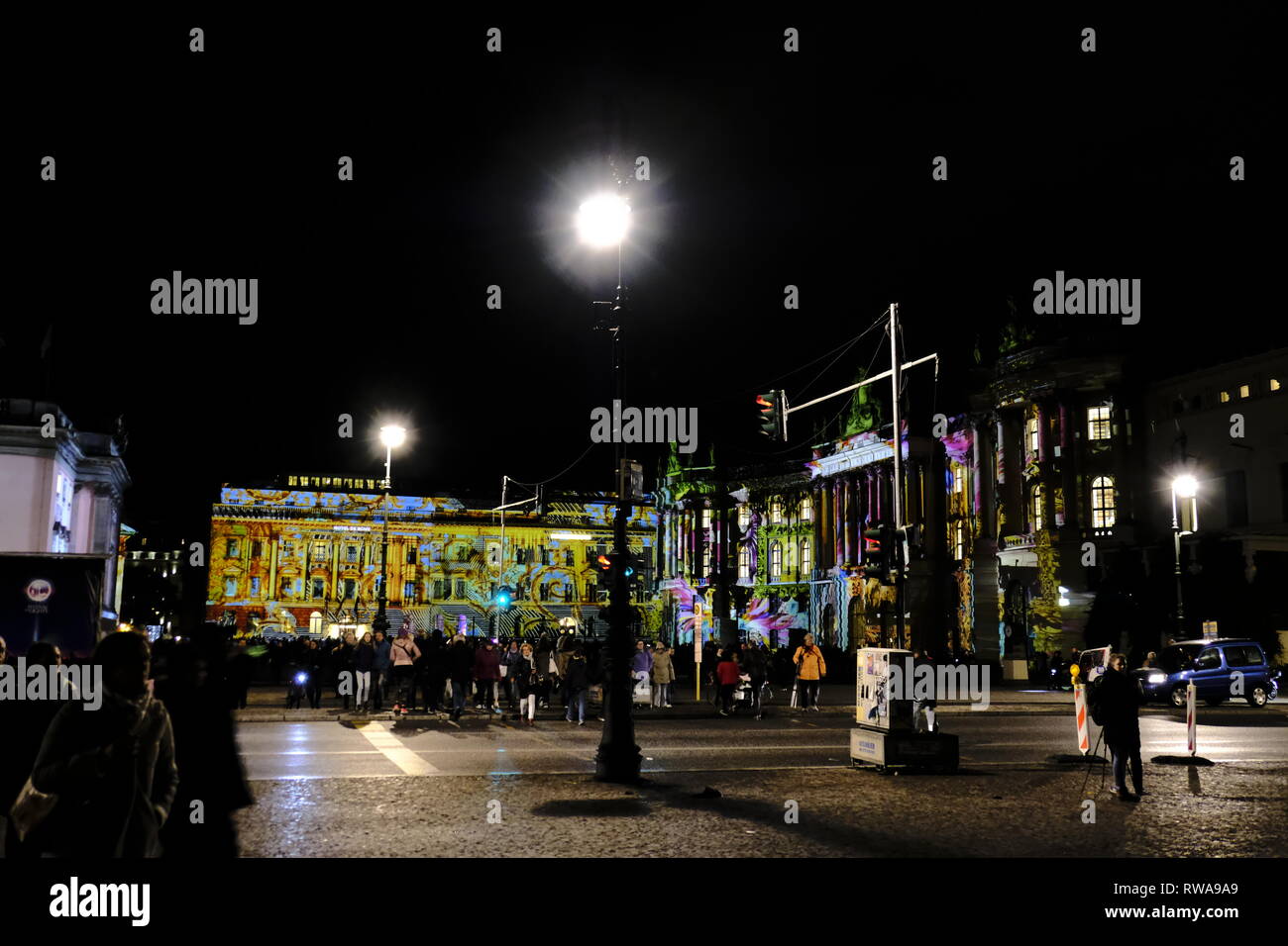 Festival der Lichter, Hotel de Rome, Bebelplatz, Berlin, Deutschland Stockfoto