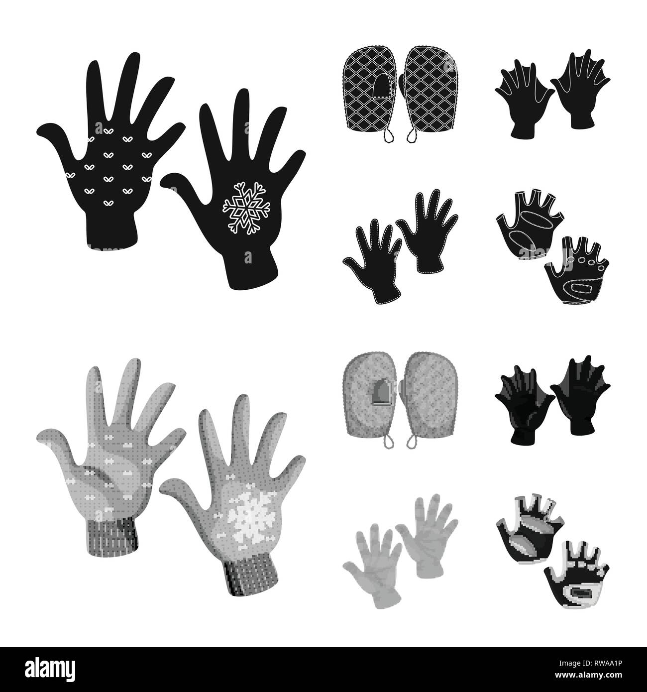 Vector Illustration der Silhouette und Sicherheit Symbol. Sammlung von Silhouette und Komfort vektor Illustration. Stock Vektor