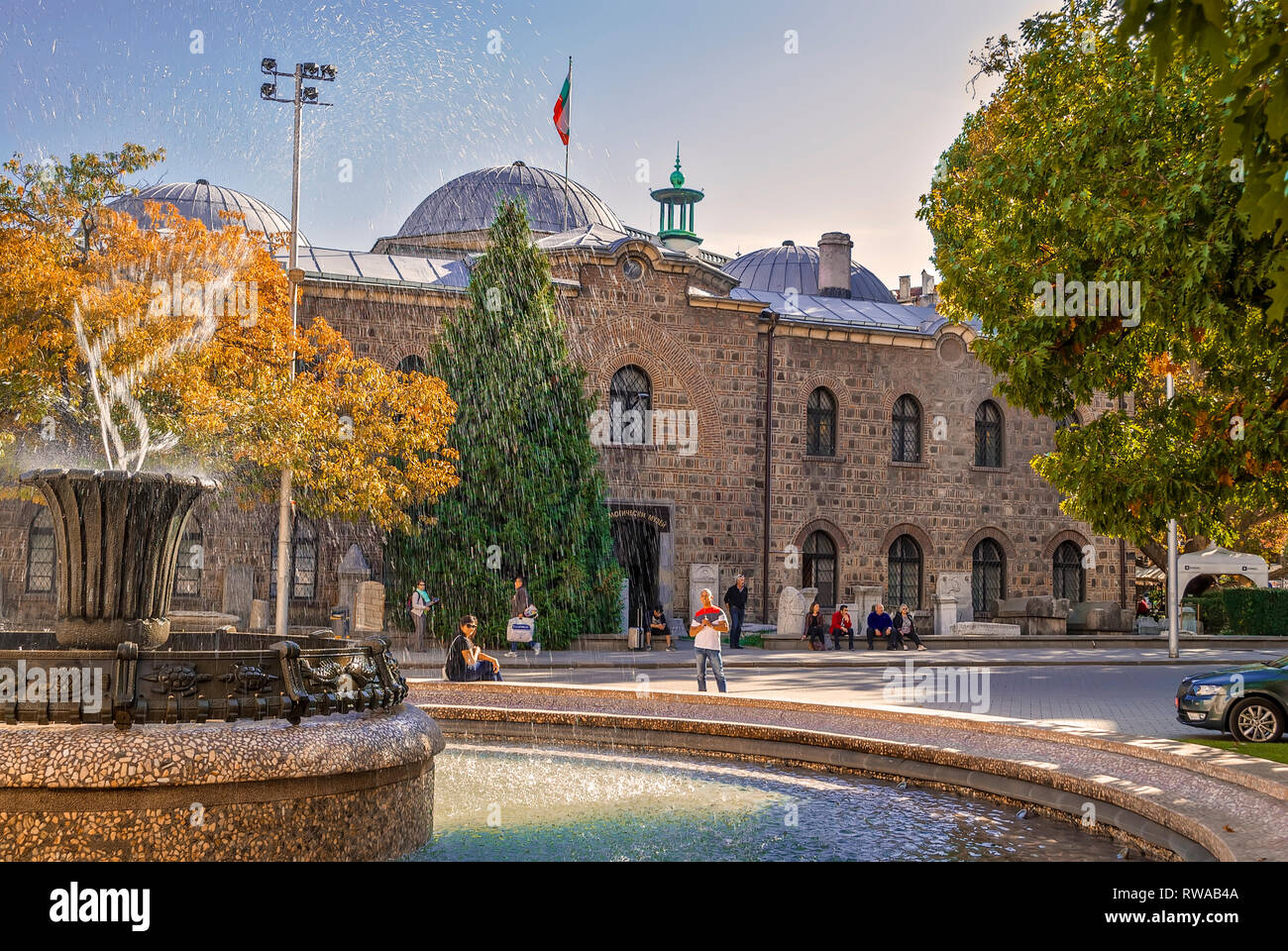 Archäologisches Museum in einem historischen Gebäude Sofia, Bulgarien, Europa, Stockfoto