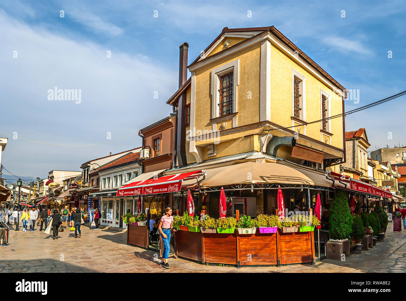 Alte Stadt Skopje; Nördlichen Mazedonien; Stockfoto