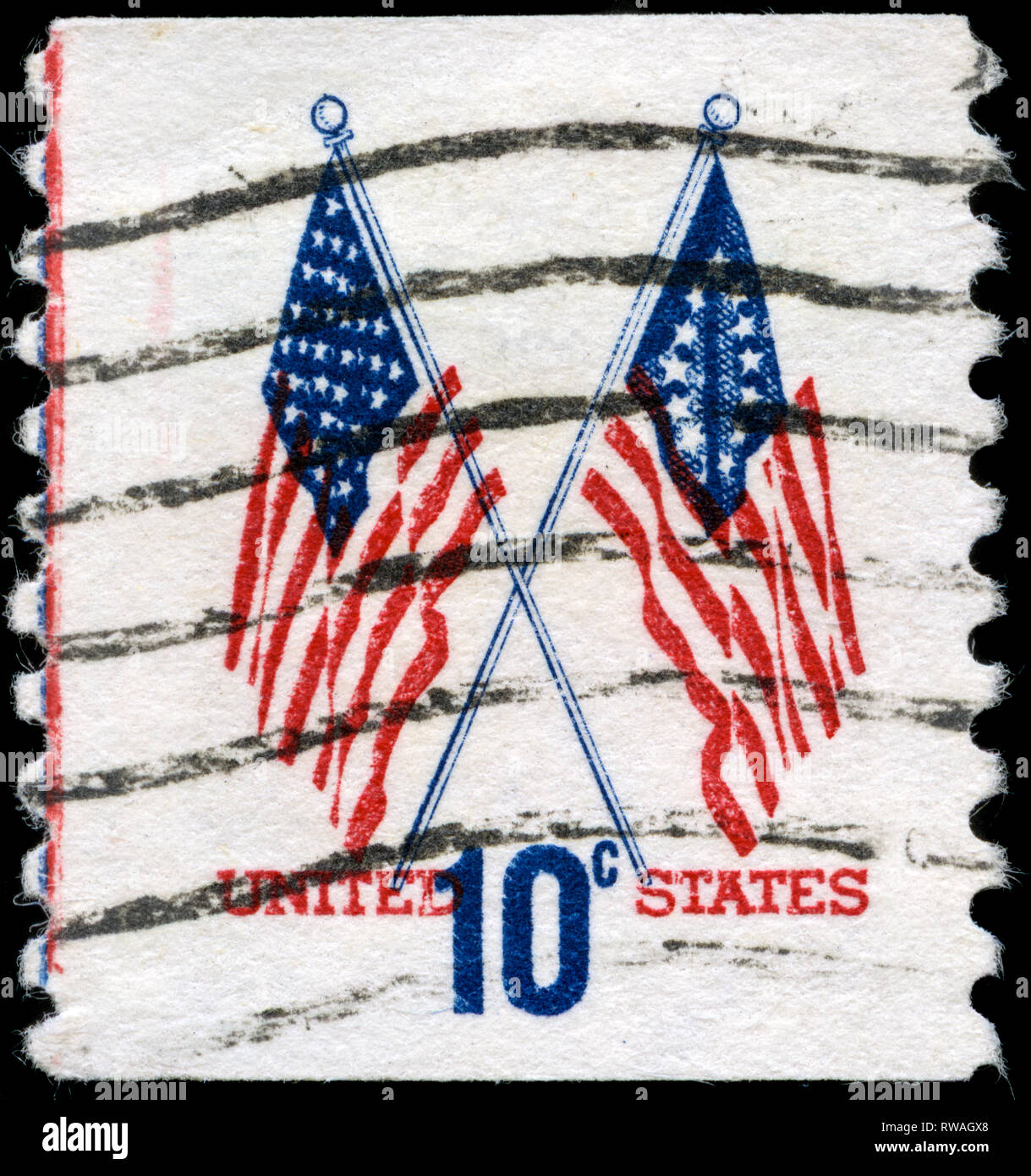 Briefmarke von Vereinigte Staaten von Amerika (USA) in der 1970-1974 regelmässige Ausgabe Stockfoto