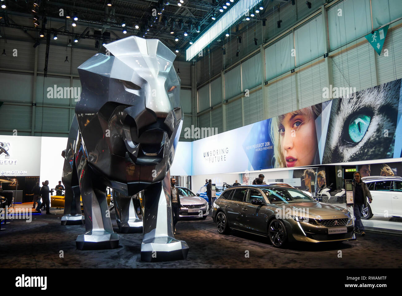 Ersten Pressetag am Genfer Automobilsalon, Genf, Schweiz Stockfoto