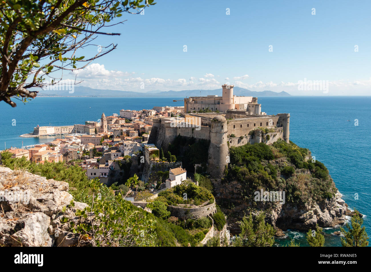 Schloss Angioino-Aragonese in Gaeta, Italien Stockfoto