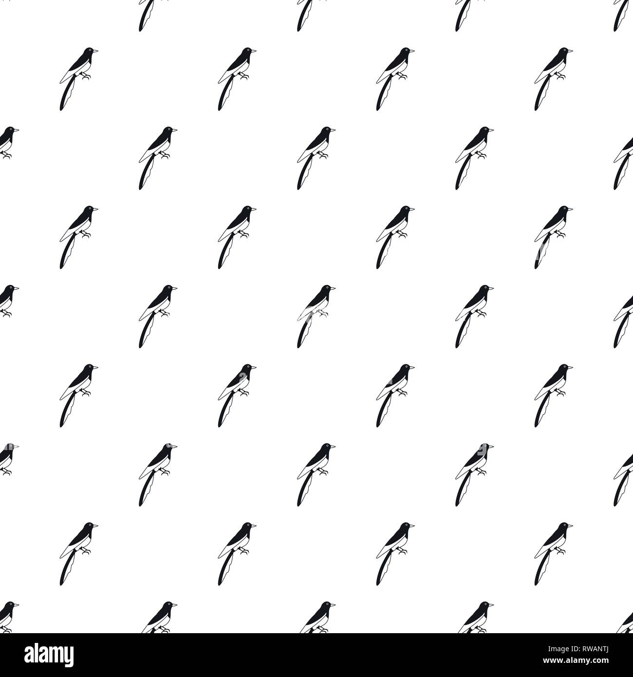 Magpie Muster nahtlose Vektor wiederholen Geometrische für jede Web Design Stock Vektor