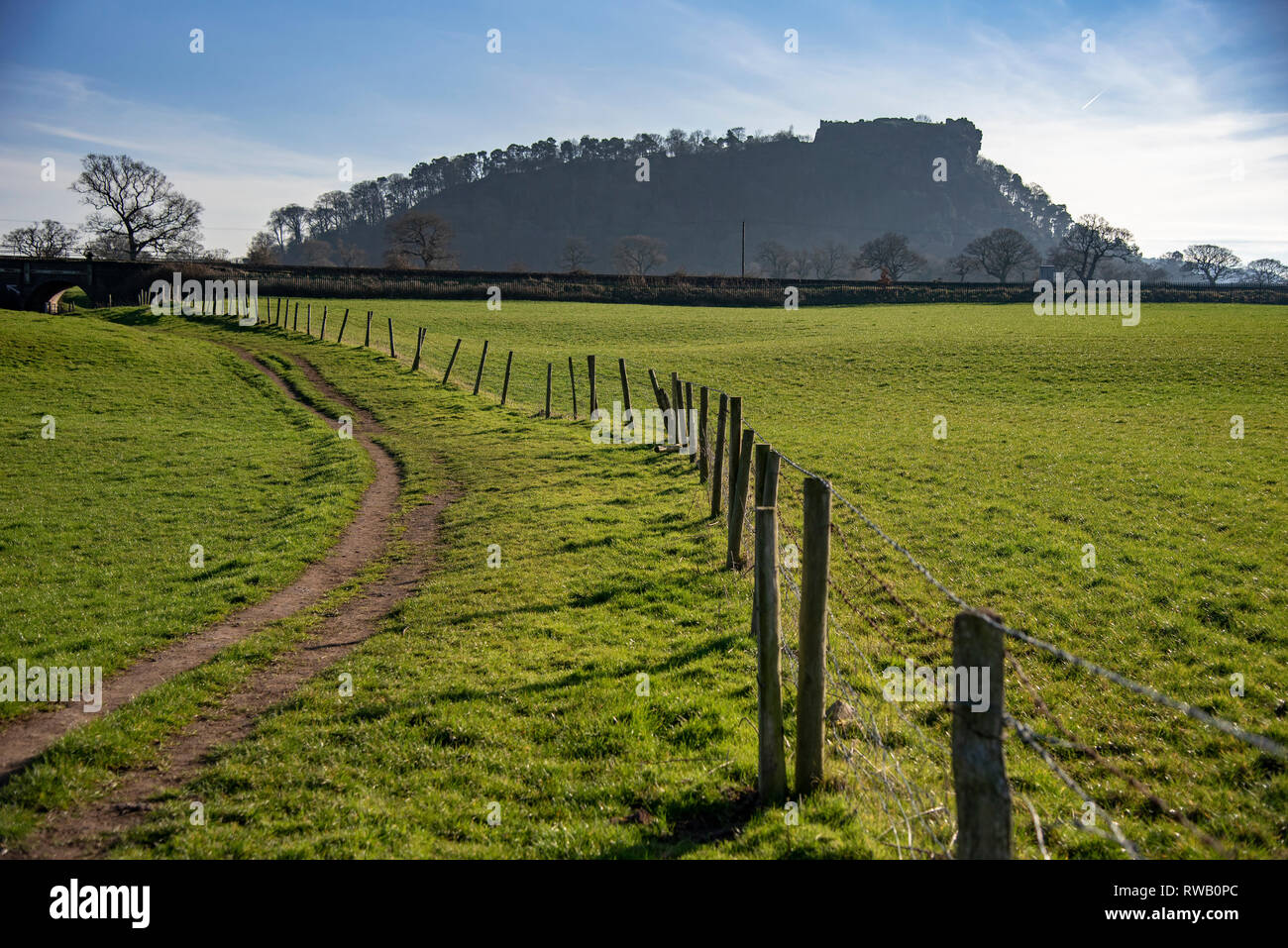 Beeston Castle in der Nähe von Chester Stockfoto