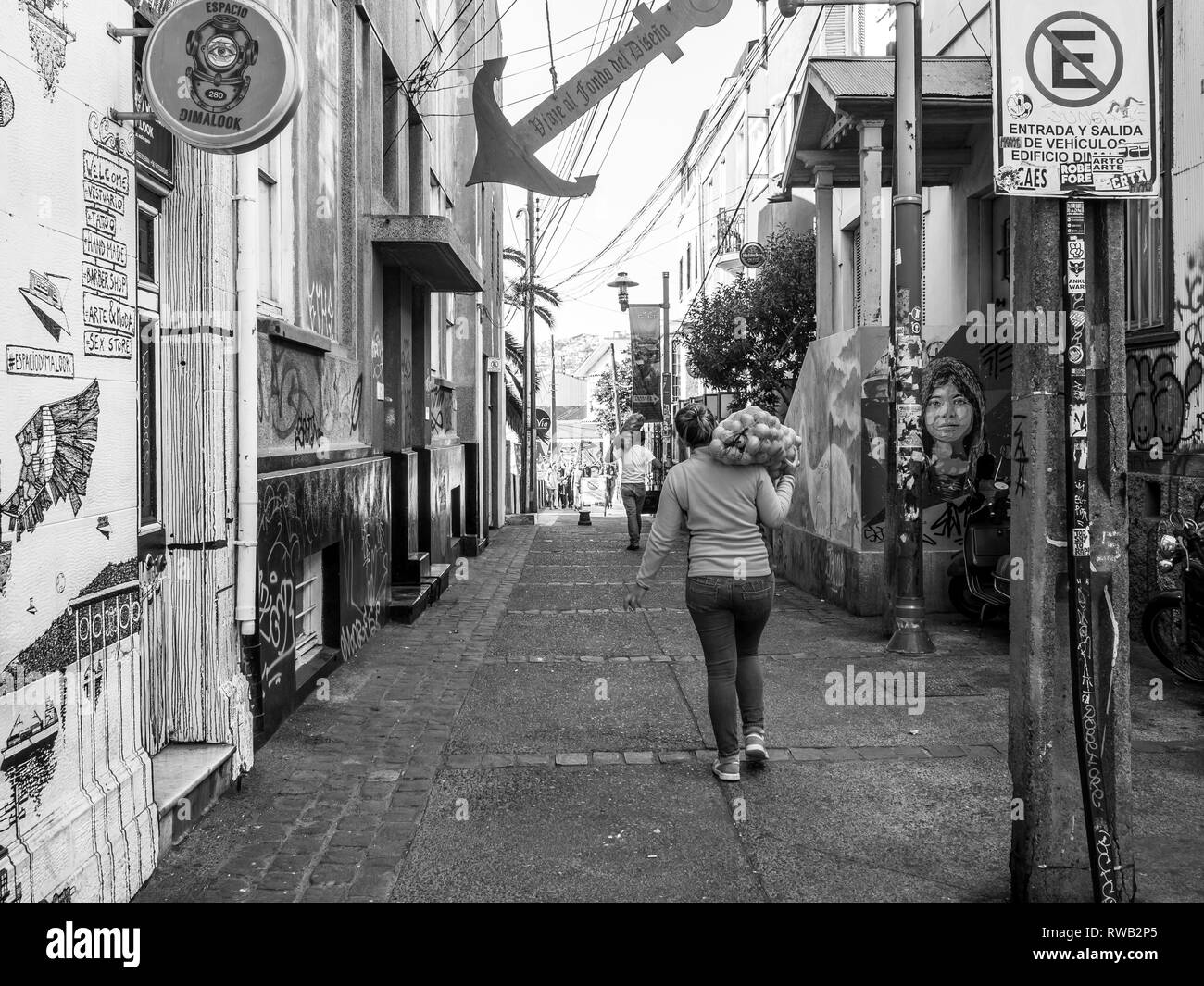 Valparaiso Stadt Stockfoto