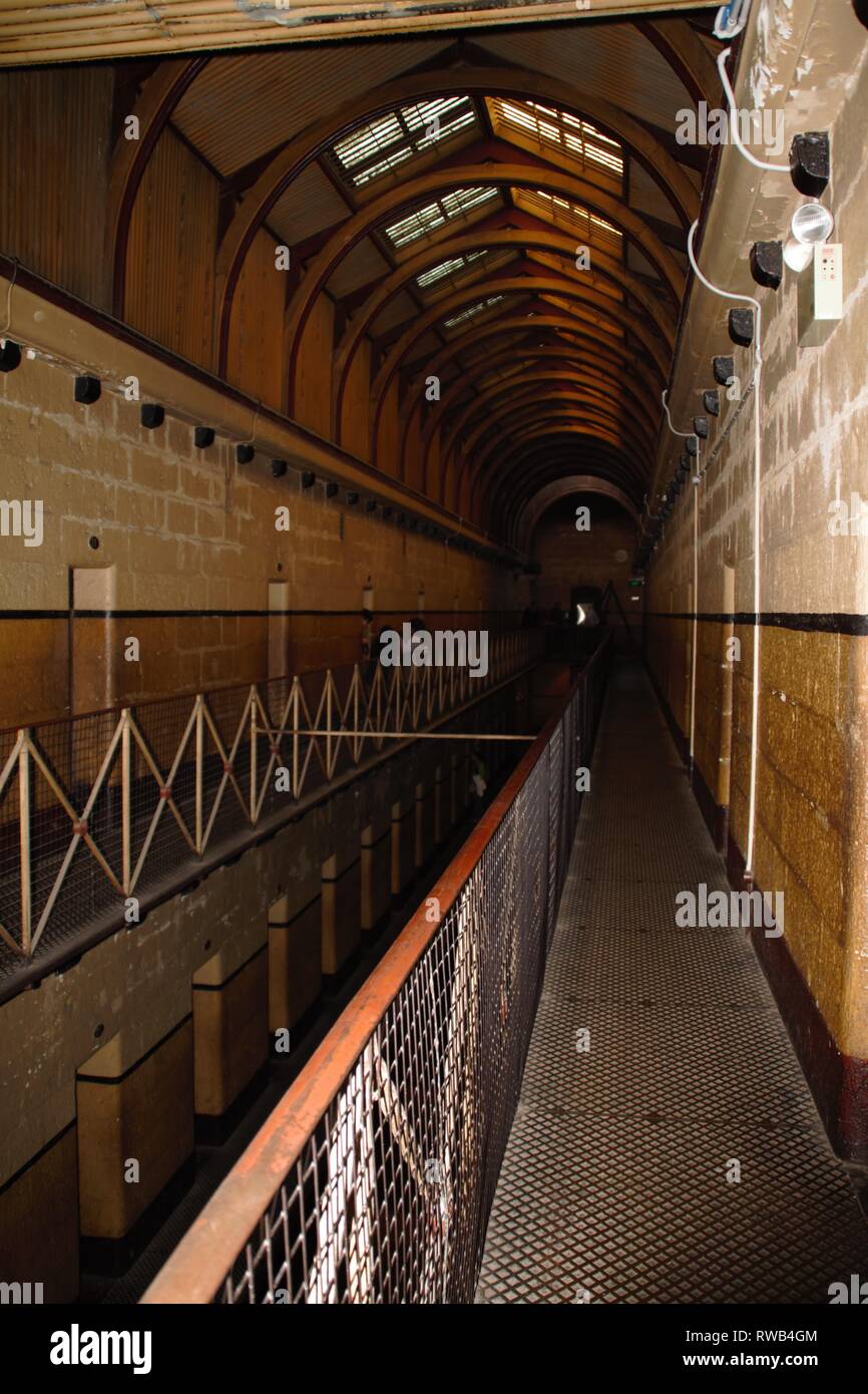 Ins Gefängnis in Melbourne Australien ging Stockfoto