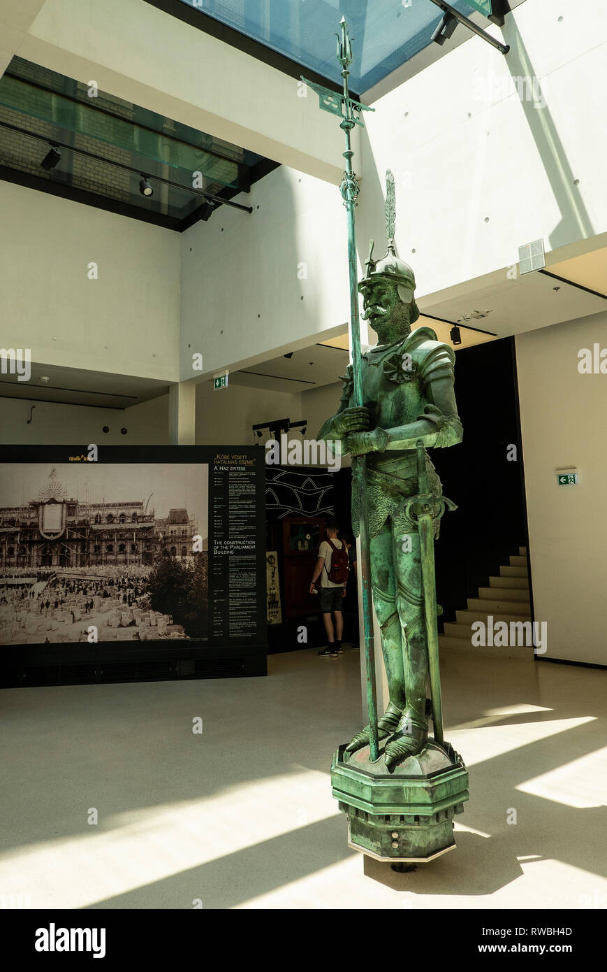 Ehemaligen Oberseite der Kuppel, ungarischen Parlament, Budapest Stockfoto