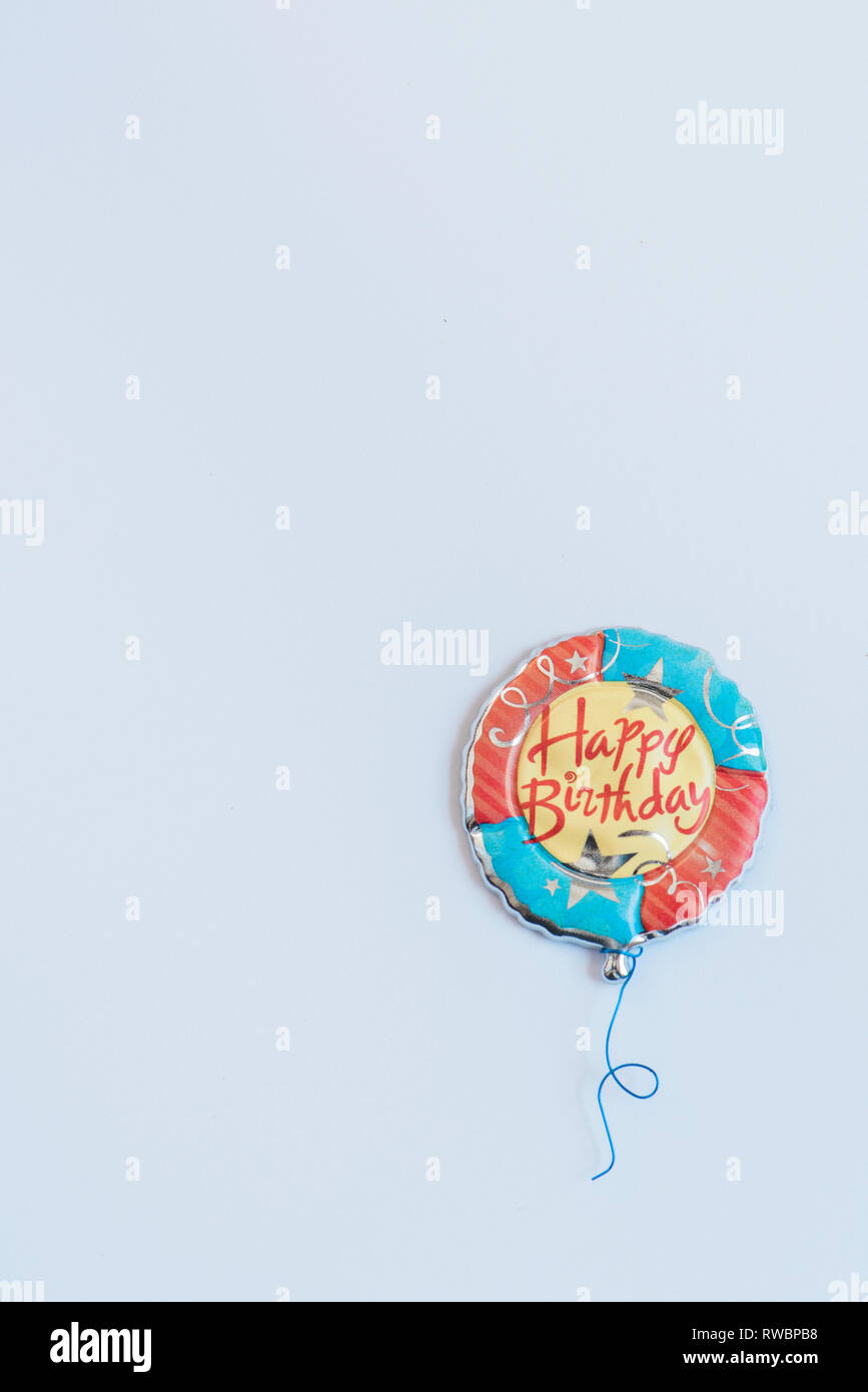 Bunte ballon Grafik auf weißem Hintergrund Stockfoto