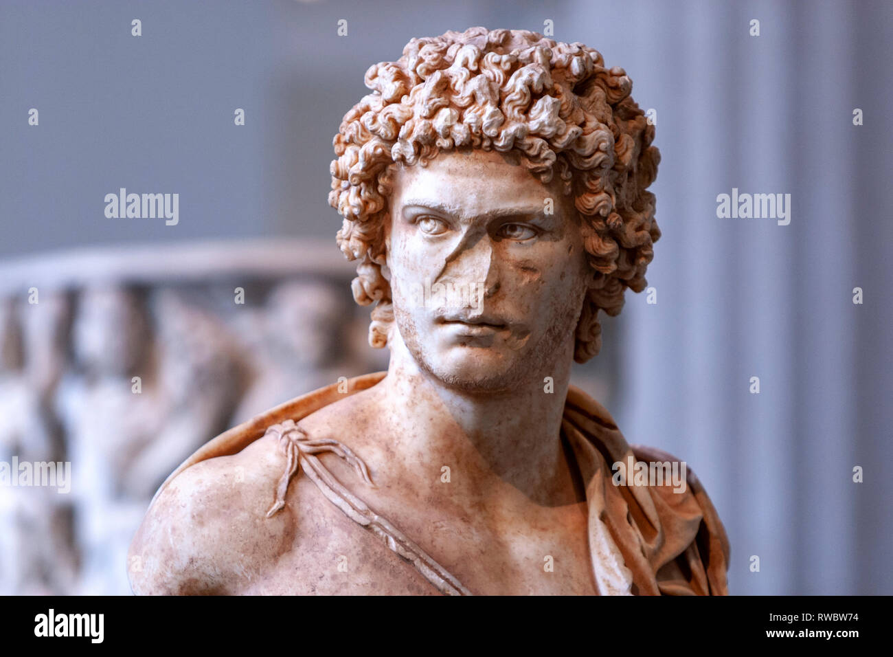 Römischen Porträts: Skulpturen aus Stein, das Metropolitan Museum der Kunst, Manhattan, New York USA Stockfoto