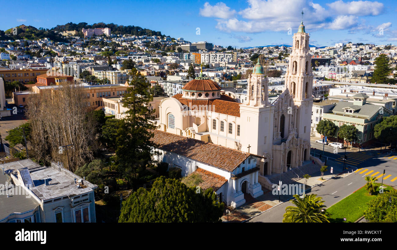 Mission San Francisco de Asís, oder Mission Dolores, San Francisco, CA, USA Stockfoto