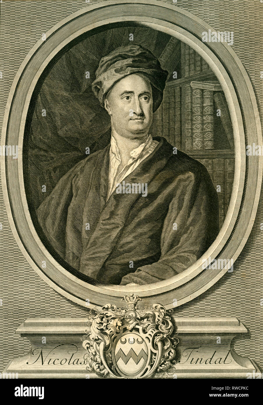 Britische Übersetzerin und Historiker (Geschichte von England), Kupferstich nach Knapton, um 1735., Artist's Urheberrecht nicht geklärt zu werden. Stockfoto