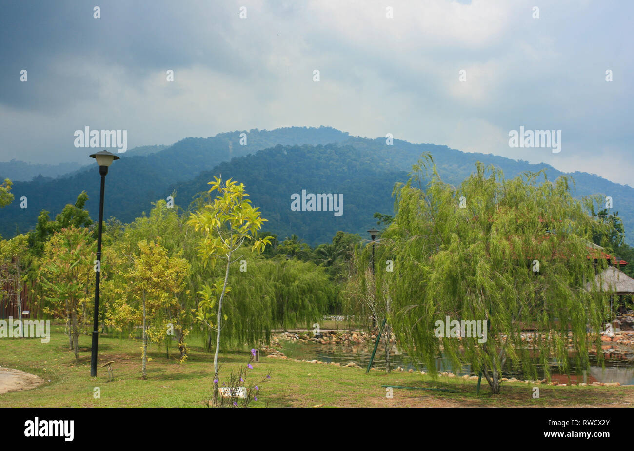 Ayer Hangat Dorf, Langkawi, Malaysia Stockfoto