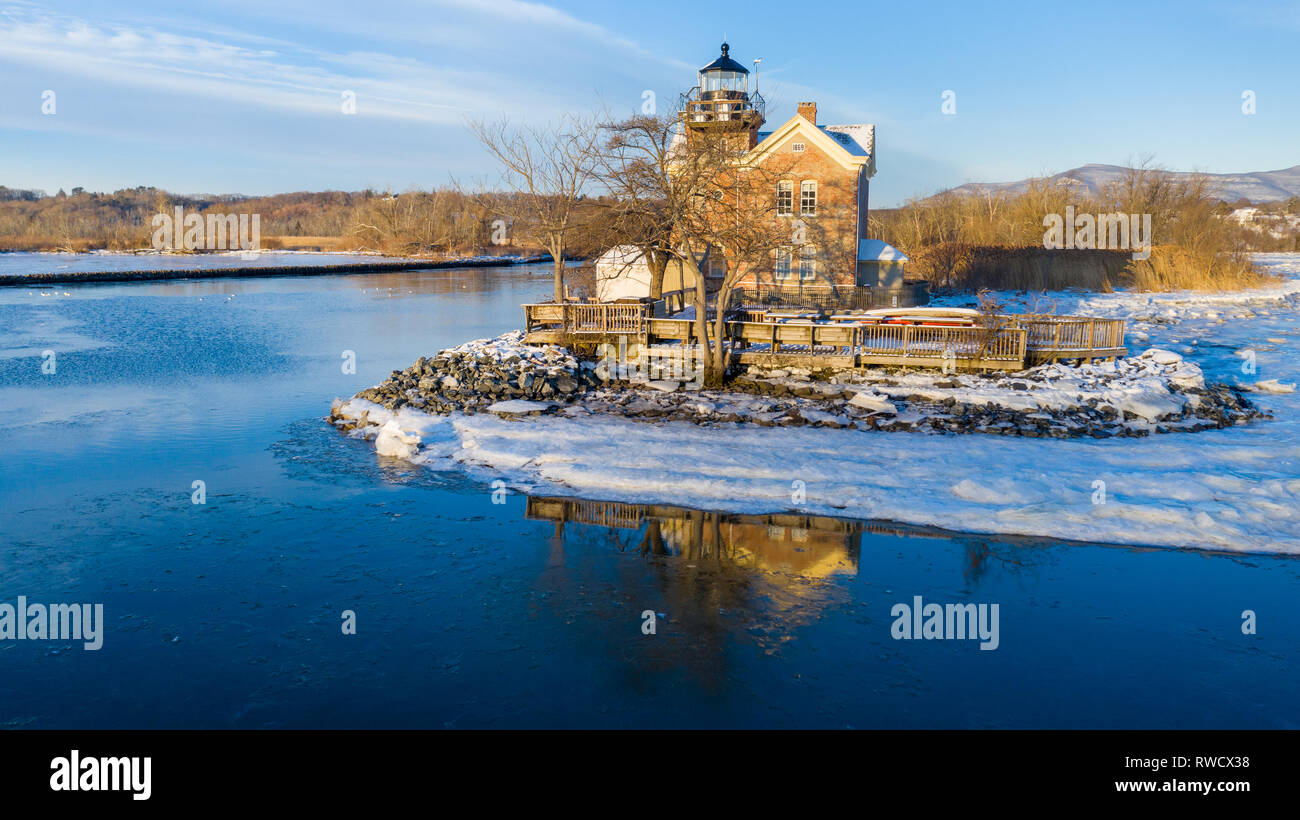 Saugerties Leuchtturm, Saugerties, Ulster County, NY, USA Stockfoto