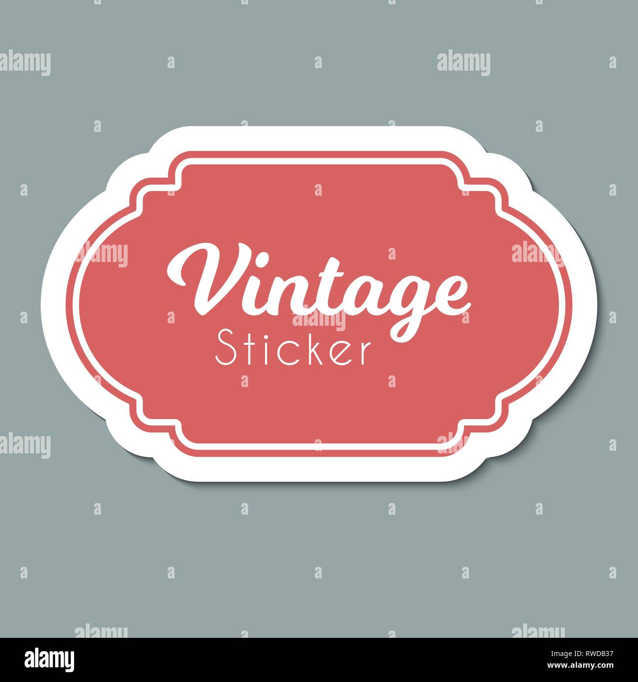 Vector vintage Label. Rahmen für Design Stock Vektor