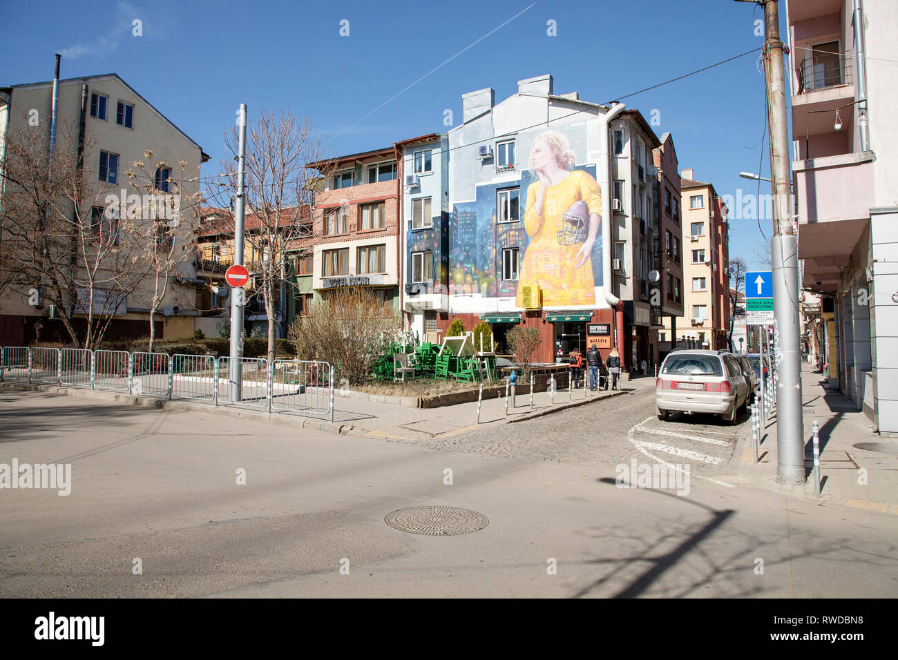 Sofia, Bulgarien - 04. März 2019: Blick auf Batscho Kiro Straße in Sofia, Bulgarien. Foto: März 04th, 2019 Stockfoto