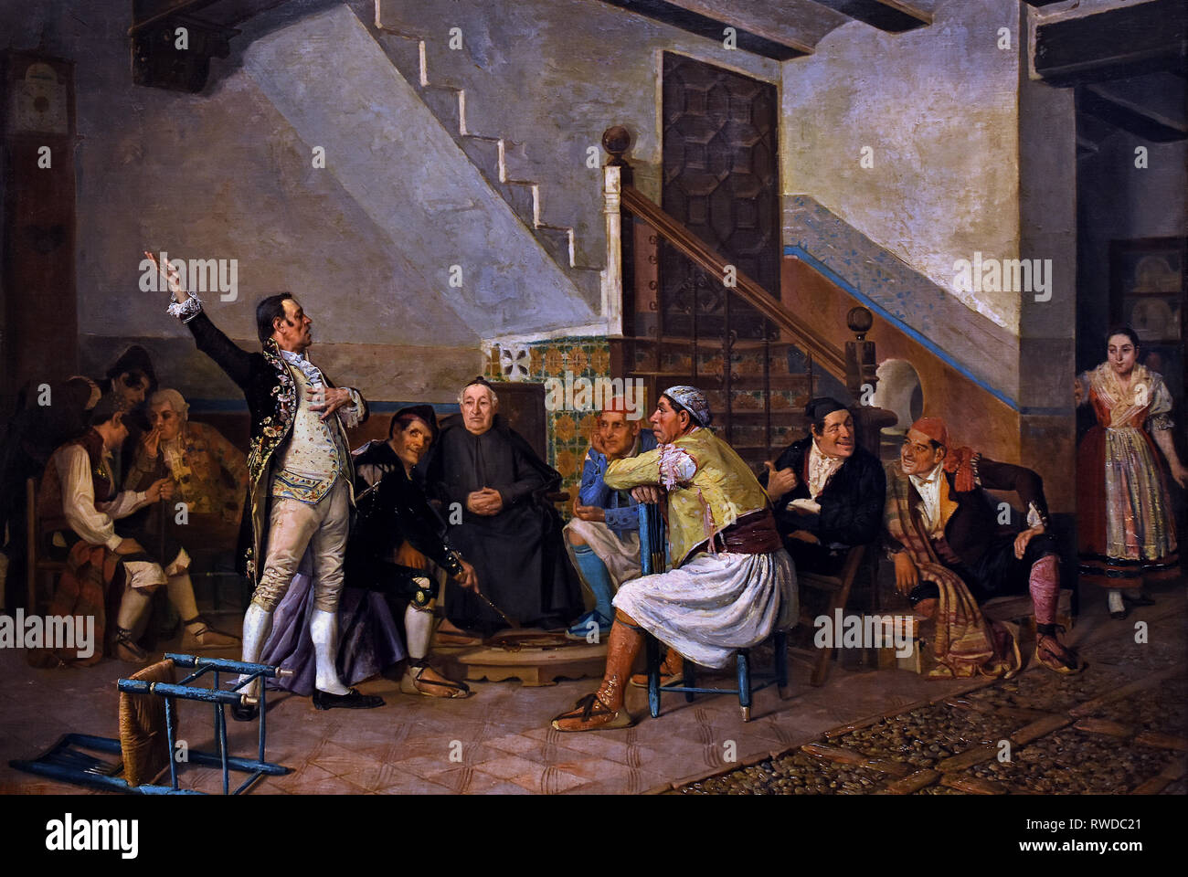 Die politischen Scharlatan/wählt mich und die Nation wird gespeichert 1866 von Bernardo Ferrandiz y Badenes 1835-1885 Spanien, Spanisch sein. Stockfoto