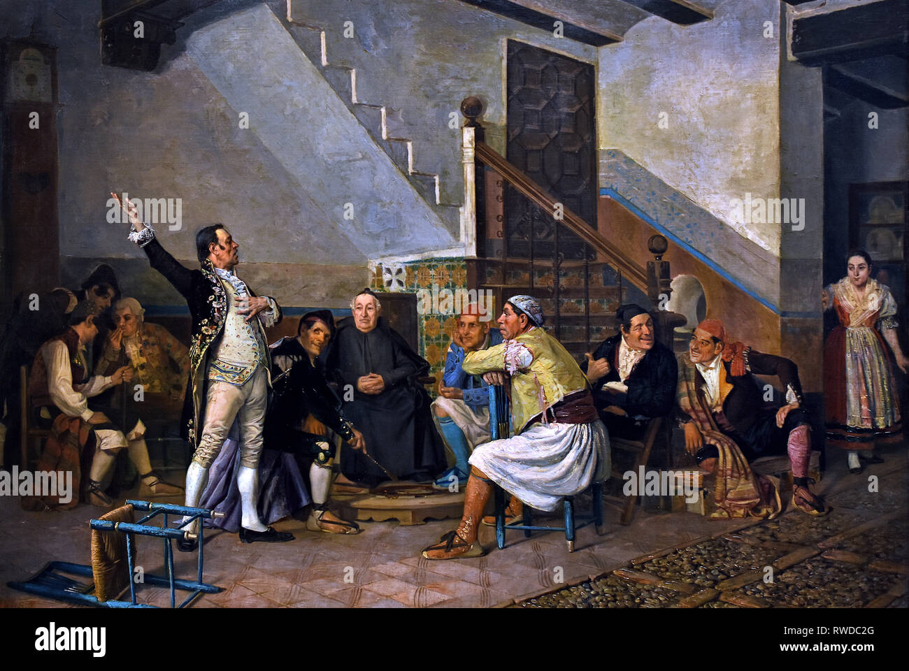 Die politischen Scharlatan/wählt mich und die Nation wird gespeichert 1866 von Bernardo Ferrandiz y Badenes 1835-1885 Spanien, Spanisch sein. Stockfoto