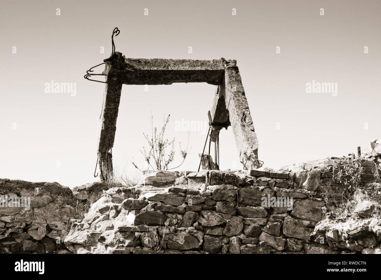 Hilfreiches Bild die Konzepte der Prekarität auszudrücken Stockfoto