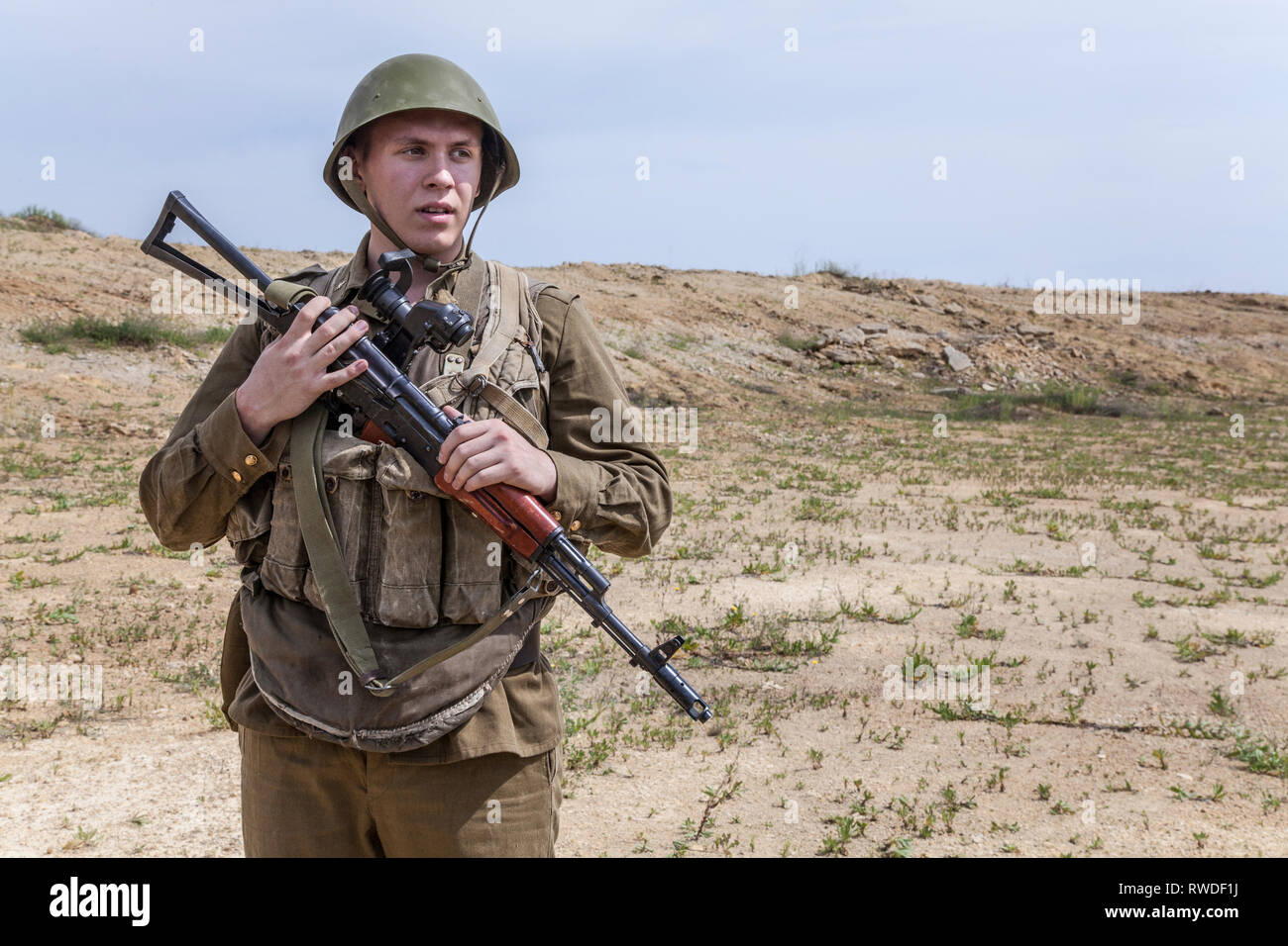 Sowjetische Fallschirmjäger in Afghanistan während der Sowjetischen afghanischen Krieg. Stockfoto