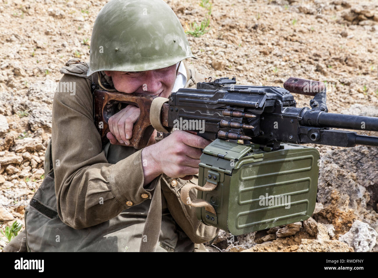 Sowjetische Fallschirmjäger in Afghanistan während der Sowjetischen afghanischen Krieg. Stockfoto