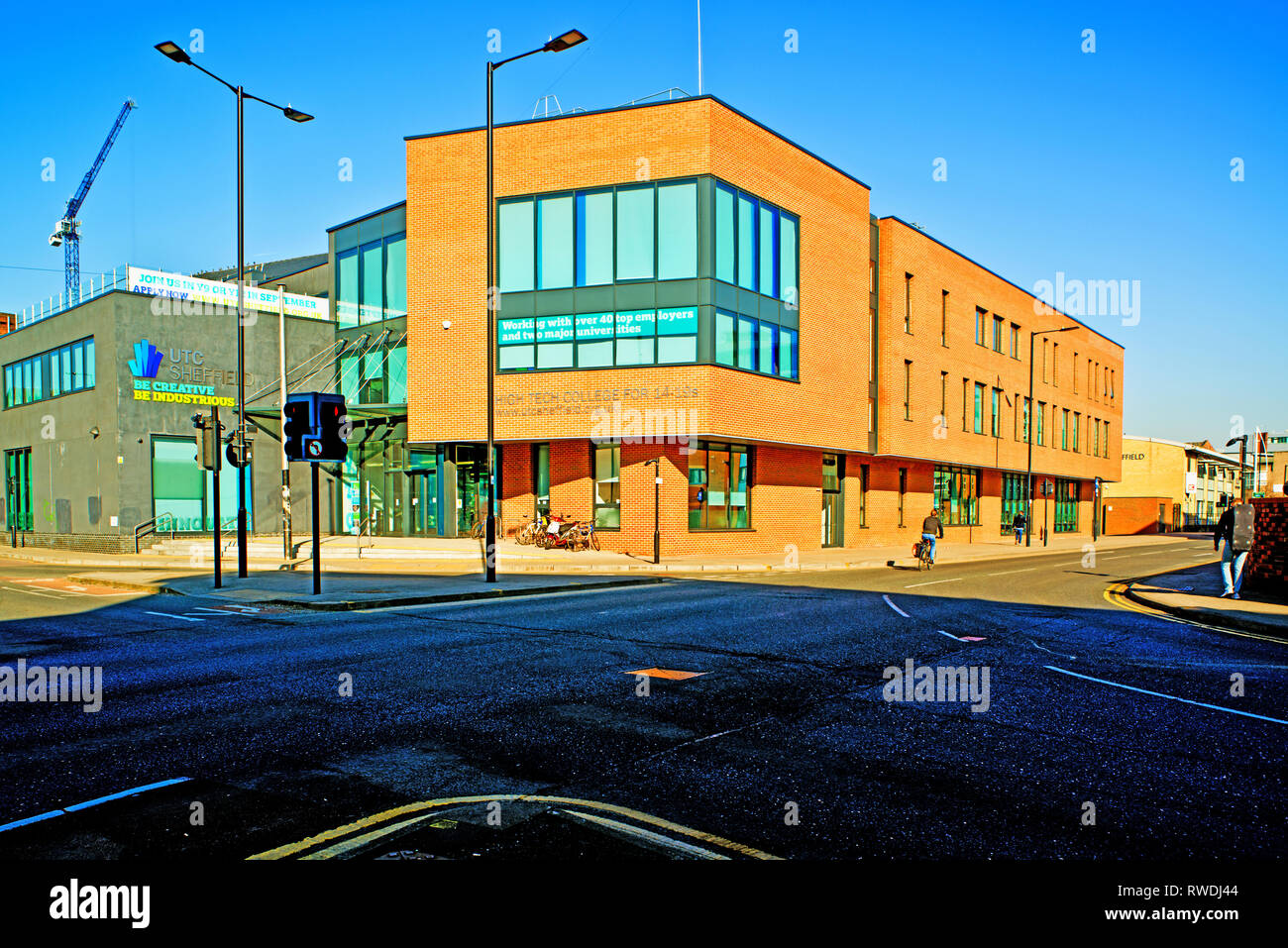 Hi Tech College für 14- bis 19-Jährigen, Sheffield, England Stockfoto