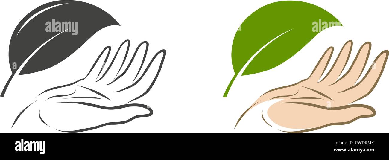 Natürliche, organische Logo. Ökologie, Naturschutz Symbols. Vector Illustration Stock Vektor