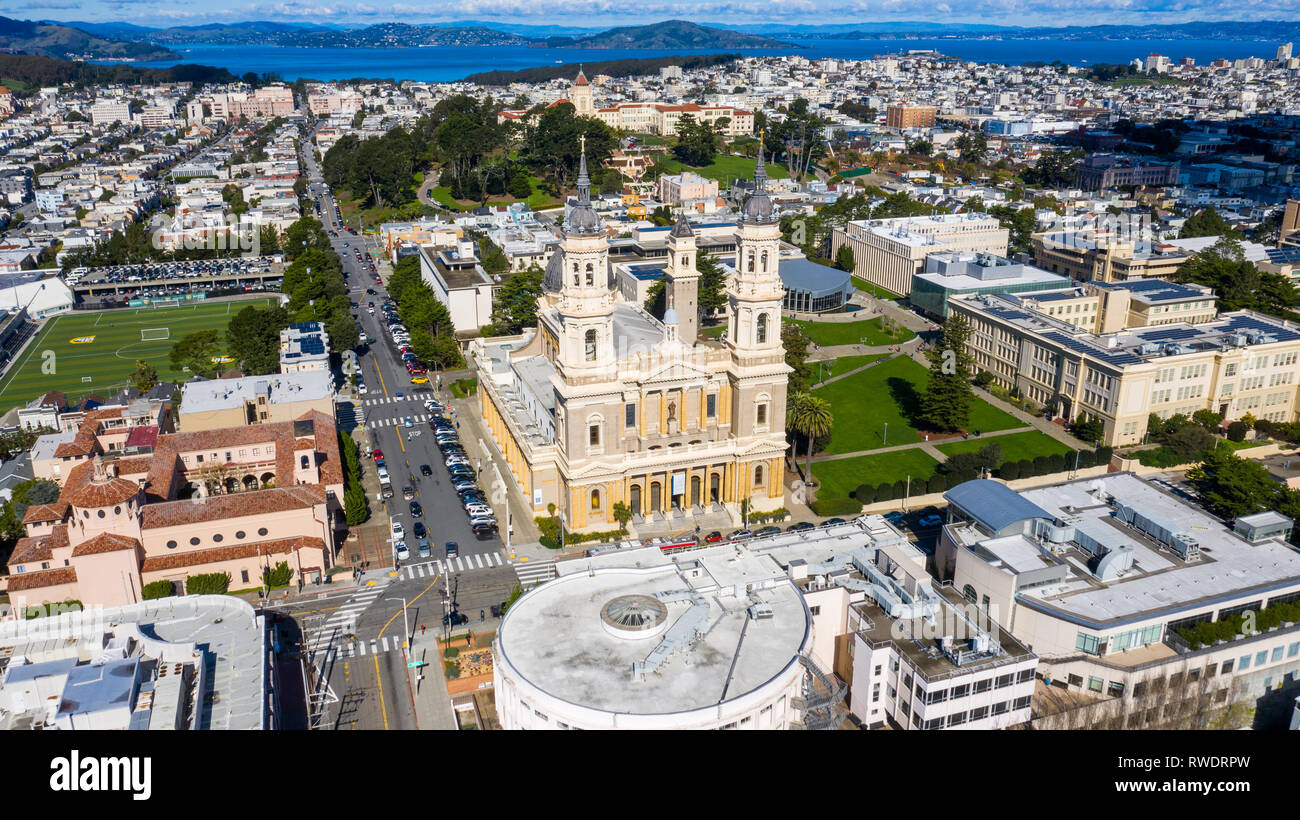 St. Ignatius Kirche, katholische Kirche, San Francisco, CA,. USA Stockfoto