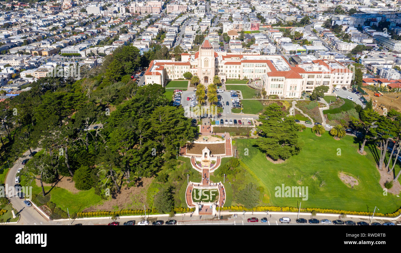 Lone Mountain, Universität von San Francisco, Kalifornien, USA Stockfoto