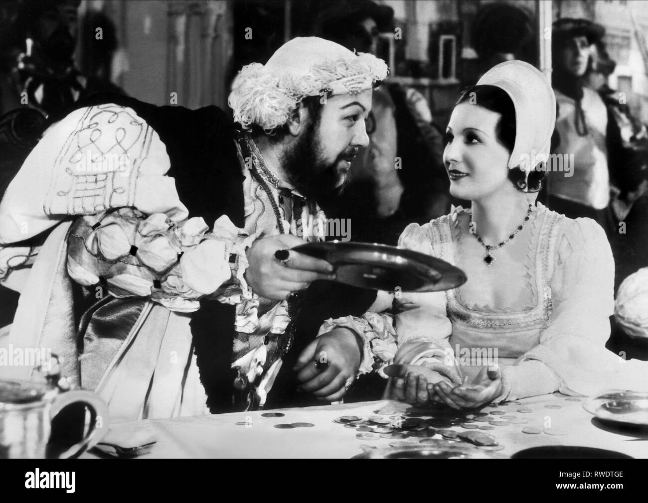 LAUGHTON, Barnes, das Privatleben von Heinrich VIII., 1933 Stockfoto