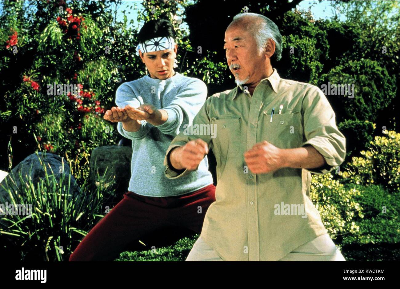 MACCHIO, MORITA, Karate Kid TEIL II, 1986 Stockfoto