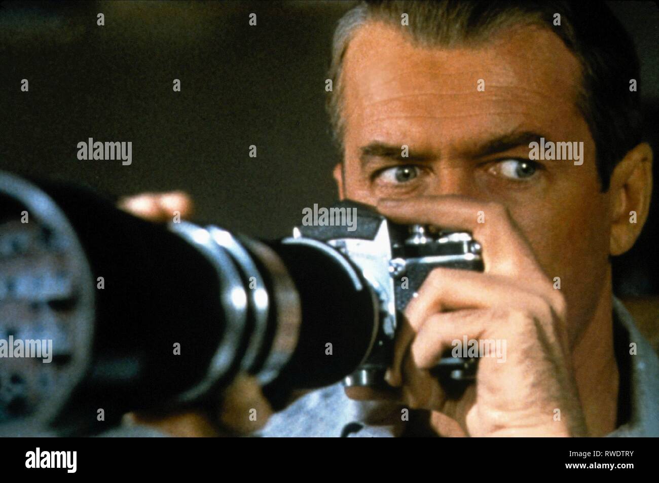 JAMES STEWART, HECKSCHEIBE, 1954 Stockfoto