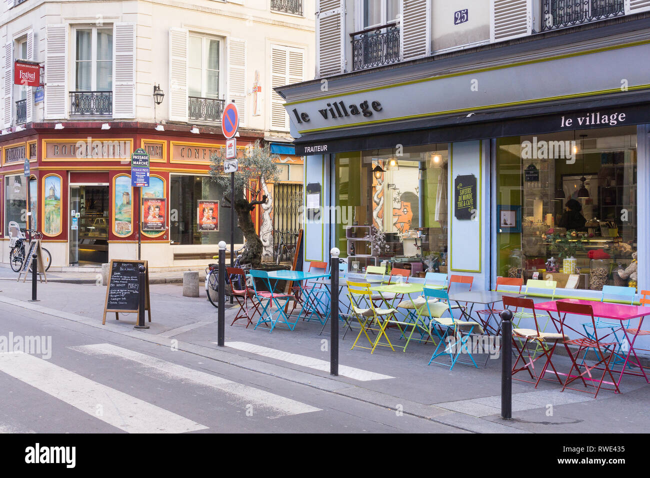 Rue Bouchardon im 10. arrondissement von Paris, Frankreich. Stockfoto