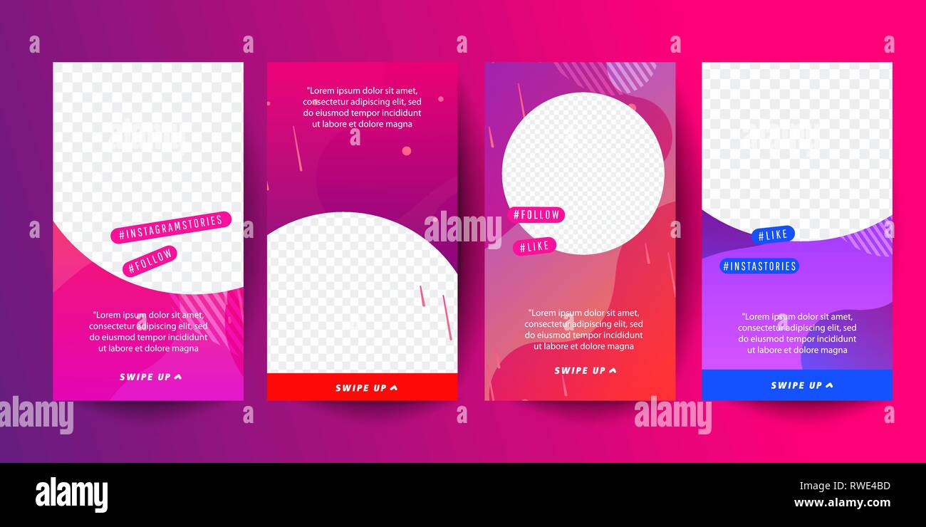 Geschichten Vorlage für Social Media. BEARBEITBAREN Geschichte Cover Design für instagram Geschichten Stock Vektor