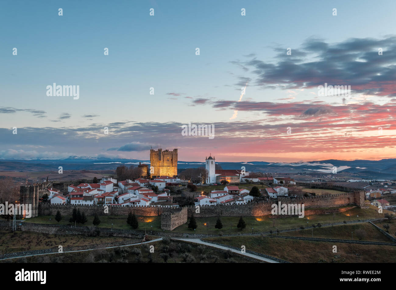 Castelo de Bragança, Bragança, Portugal Stockfoto
