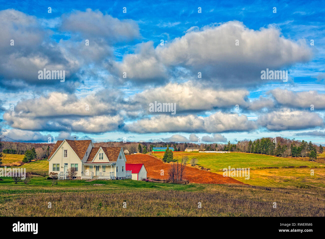 Bauernhaus, North Wiltshire, Prince Edward Island, Kanada Stockfoto