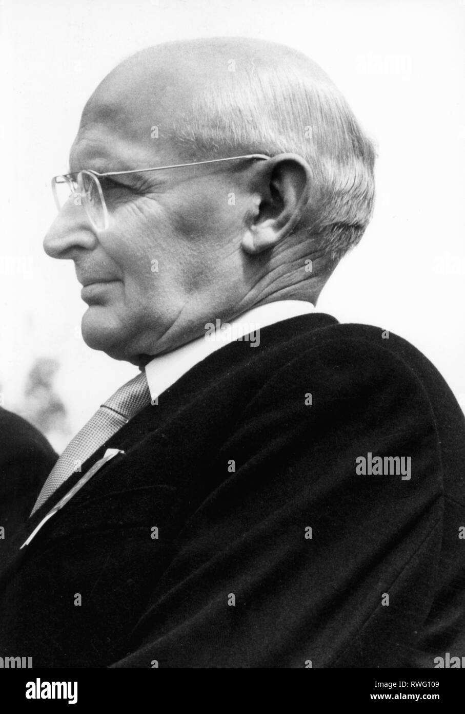 Wahlen, Friedrich Traugott, 10.4.1899 - 7.11.1985, Schweizer Politiker, Porträt, Ende der 1960er Jahre, Additional-Rights - Clearance-Info - Not-Available Stockfoto